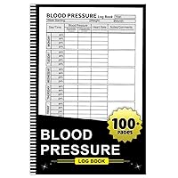 Blood Pressure Log Book: Blood Pressure Log for Daily Tracking, Simple BP and Heart Rate Record Book at Home, (6