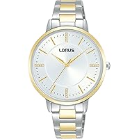 Lorus Woman Womens Analogue Quartz Watch with Stainless Steel Bracelet RG250WX9, Gold, Modern