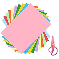 AIMI Construction Paper 100 Sheets Assorted Colors Bulk School Supplies for Kids A4 Copy Paper Preschool Classroom Supplies Elementary Great for Arts Painting Coloring Drawing Creating Crafts