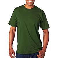 Bayside Adult Short-Sleeve Cotton Tee - Forest Green - S