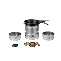 TRANGIA 27-23 Duossal 2.0 Camping Stove Kit with Stainless Steel Lined Pans