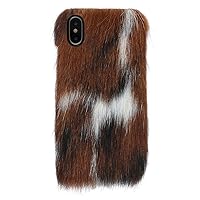 Premium Leather SnapOn Cell Phone Case for iPhone X/Xs - Cowlick