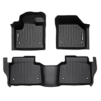 SMARTLINER All Weather Protection Custom Fit Black 2 Row Floor Mat Liner Set Compatible with 2020-2023 Land Rover Discovery Sport