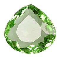 REAL-GEMS Pendant Size Green Amethyst 49.50 Ct Translucent Amethyst Pear Cut Green Amethyst Gemstone