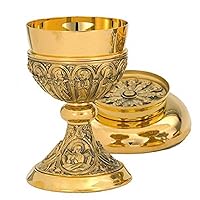 Apostles and Evangelists Chalice and Bowl Paten Set