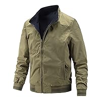 Winter Jackets For Men Plus Size Thicken Warm Bomber Jackets Full Zip Casual Windbreaker Coat StandCollar Outerwear