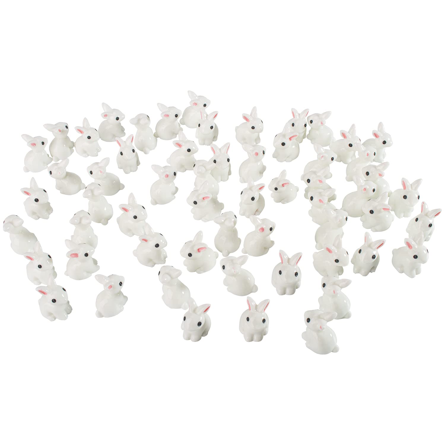 Mua Exasinine 100Pcs Rabbit Miniature Figurines Mini Rabbits Fairy ...