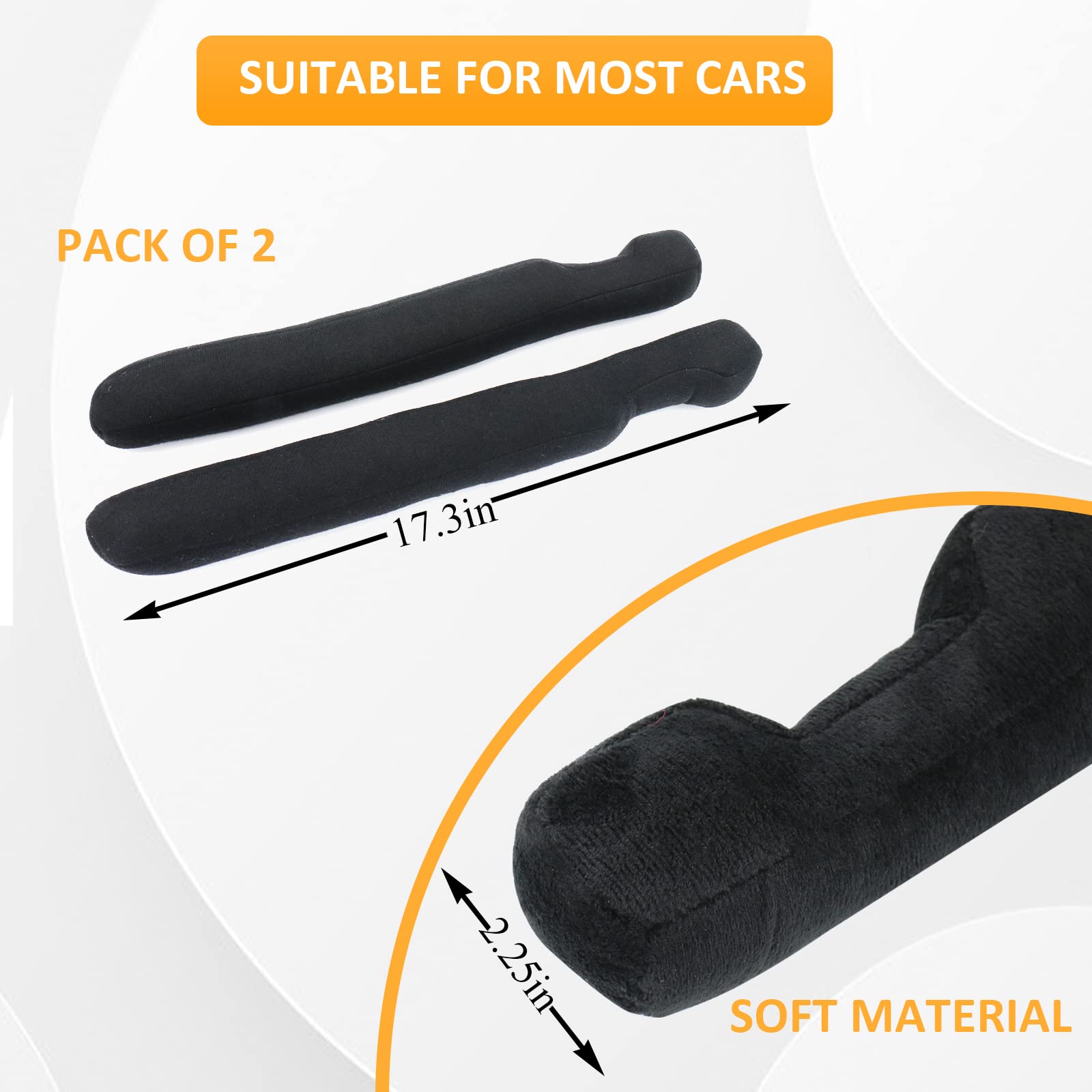 YLXGT Car Seat Gap Filler Universal for Car SUV Truck Fit Organizer Fill The Gap Between Seat and Console Stop Things from Dropping Black 2Pcs