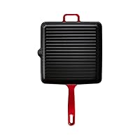 Voeux Kitchenware- Enamaled Cast Iron Skillets Pan (11.8 INC, L'amour)