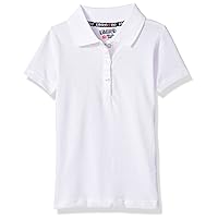 Limited Too Girls' Polo Shirt (More Styles Available), Basic White, 5/6
