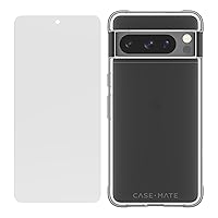 Case-Mate Google Pixel 8 Pro Case w/Tempered Glass Screen Protector [6.7