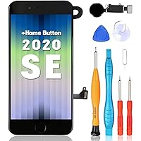 Screen Replacement for iPhone SE 2020 with Home Button, 4.7-inch LCD Display and Touch Digitizer Full Assembly