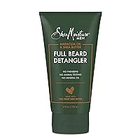 Shea Moisture Mens Full Beard Detangler, All Natural ingredients, Maracuja Oil & Shea Butter, Soften Hair & Ease Out Knots for a Scuff-Free Beard, 4 Ounce