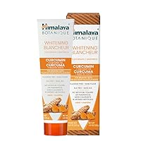 Botanique Turmeric & Coconut Oil Whitening Antiplaque Herbal Toothpaste, Whitens Teeth, Fluoride Free, No Artificial Flavors, SLS Free, Vegan, Cruelty Free, Foaming, Mint Flavor, 4 Oz, 1 Pack