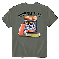 Small Canned Sausages Good Ole Boys Nostalgic Retro Snack Food Tee Short Sleeve Mens Graphic T-Shirt