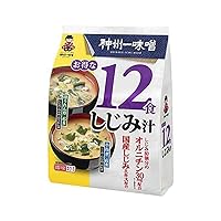 Miyasaka Instant Miso Soup with Clams (12 miso soup packets) Made in Japan