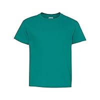 Gildan Youth Heavy Cotton 100% Cotton T-Shirt-XS (Tropical Blue)