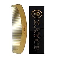 Buffalo Horn Fine Tooth Comb - Anti-Static Hair Comb - Hair Styling Detangling Comb for Men, Women and Kids - For All Hair Types(Oval Fine Tooth Comb)