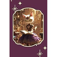 Notebook: A Charming Cat Illustration Cover, Work or School Use with Lined Pages (Composition Book, Journal) (6 X 9)