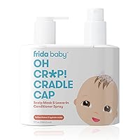 Frida Baby Oh Cr*p! Cradle Cap Treatment | Cradle Cap Shampoo for Babies + Flake Fixer Scalp Spray | Cradle Crap Kit Soothes Baby's Scalp, Prevents Dryness and Flakes