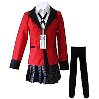 Anime Kakegurui Costume For Girls Jabami Yumeko Uniform Suits Japanese High  School Uniform JK Dress Halloween Party Cosplay Costume | Lazada PH
