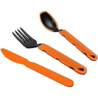 Jetboil TrailWare Backpacking and Camping Utensil Set, Extendable Fork, Knife and Spoon
