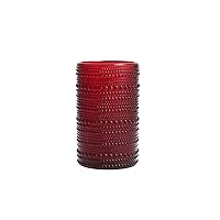 Fortessa D&V Jupiter Iced Beverage Glass, 13 Ounce, Set of 6, Red