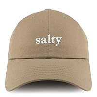 Trendy Apparel Shop Salty Embroidered Solid Adjustable Unstructured Dad Hat