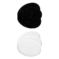 OVENTE 2 Liter Electric Deep Fryer FDM2201BR Charcoal and Oil Vapor Replacement Filter Set Pack of 3, White and Black ACPFDM2203