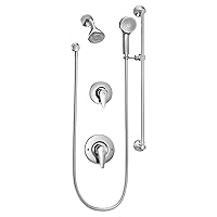 Moen T9342EP15 Commercial Posi Temp Transfer All Metal Trim Kit 1.5 GPM (Valve Not Included), Chrome