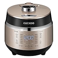 CUCKOO CRP-EHSS0309FG | 3-Cup (Uncooked) Induction Heating Pressure Rice Cooker | 15 Menu Options, Auto-Clean, Voice Guide, Made in Korea | Gold