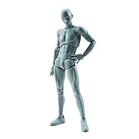Bandai - Figurine S.H.Figuarts - Body Kun (male) DX Set Grey Color Version - 4549660040880