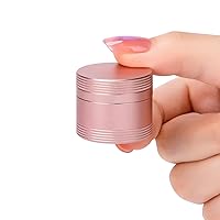 Small Daily Pill Case Pill Box - Portable Metal Pill Container for Pocket Purse, Single Waterproof Pill Holder for Vitamins, Cod Liver Oil, Medicine, Pill Organizer Pink