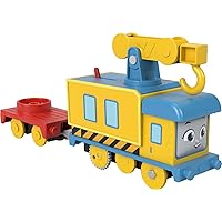 Thomas & Friends Motorized Toy Carly the Crane Battery-Powered Rail Vehicle for Preschool Pretend Play Ages 3+ Years