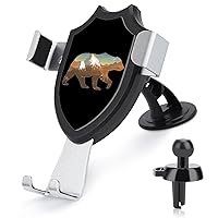 Mountains Bear Funny Phone Mount for Car Dashboard Windshield Vent Universal Automobile Accessories