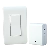 Woods Indoor Remote Control For Lights with Wall Switch (1 Polarized Outlet)