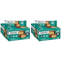 Quest Nutrition Crispy Chocolate Coconut Hero Protein Bar, 15g Protein, 1g Sugar, 3g Net Carbs, Gluten Free, Keto Friendly, 12 Count (Pack of 2)