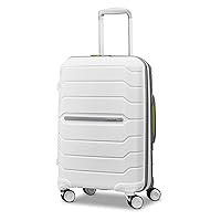Samsonite Freeform Hardside Expandable with Double Spinner Wheels, Carry-On 21-Inch, White/Grey