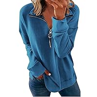 Women's Long Sleeve Drop Shoulder Drawstring Hoodie Vintage Graphic Sweatshirt with Pockets Fall Clothes