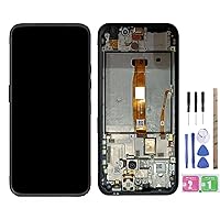 LCD Display + Outer Glass Touch Screen Digitizer Full Assembly Replacement for Sony Nokia XR20 with Black Frame