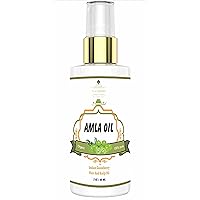 Amla Oil For Hair Growth, Slice Of Nature Indian Gooseberry Hair Oil , 100% Pure Organic Amla Fruit oil Hair & Scalp Oil, Cold Pressed, Revitalize & Grow Hair Therapeutic Grade