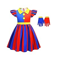 Circus Costume for Girls Circus Cosplay Dress 5-10 Years