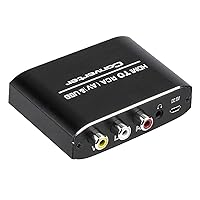 1080P HDMI to RCA Converter AV/CVSB L/R Video Box Support NTSC PAL Output Electronics Accessories