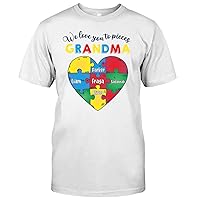 Family Grandma We Love You to Pieces for Grandma Shirt