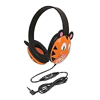 2810-TI Kids Stereo and PC Headphones, Tiger Design