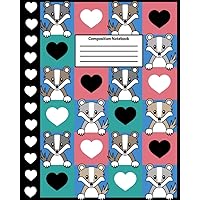 Composition Notebook: Back-to-School Notebook | Wide Ruled | 8 x 10 | 100 Pages | Badger Composition Book