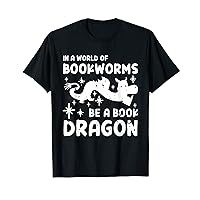 In A World Of Bookworms Be A Book Dragon Librarian T-Shirt