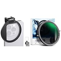 NEEWER 2 in 1 67mm Variable ND Filter ND2–ND32&CPL Filter No X Cross/30 Layer Nano Coated/HD Optical Glass/Ultra Slim Aluminum Alloy Frame/Water Repellent with Lens Filter Clip