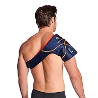 Tommie Copper Infrared & Red Light Therapy Shoulder Wrap, Unisex, Men & Women | Rechargeable & Adjustable, Increased Circulation, Relief & Recovery for Sore Joints, Muscle Aches & Stiffness