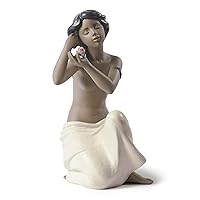 NAO Nude with Flower. Porcelain Nude Female Figure.